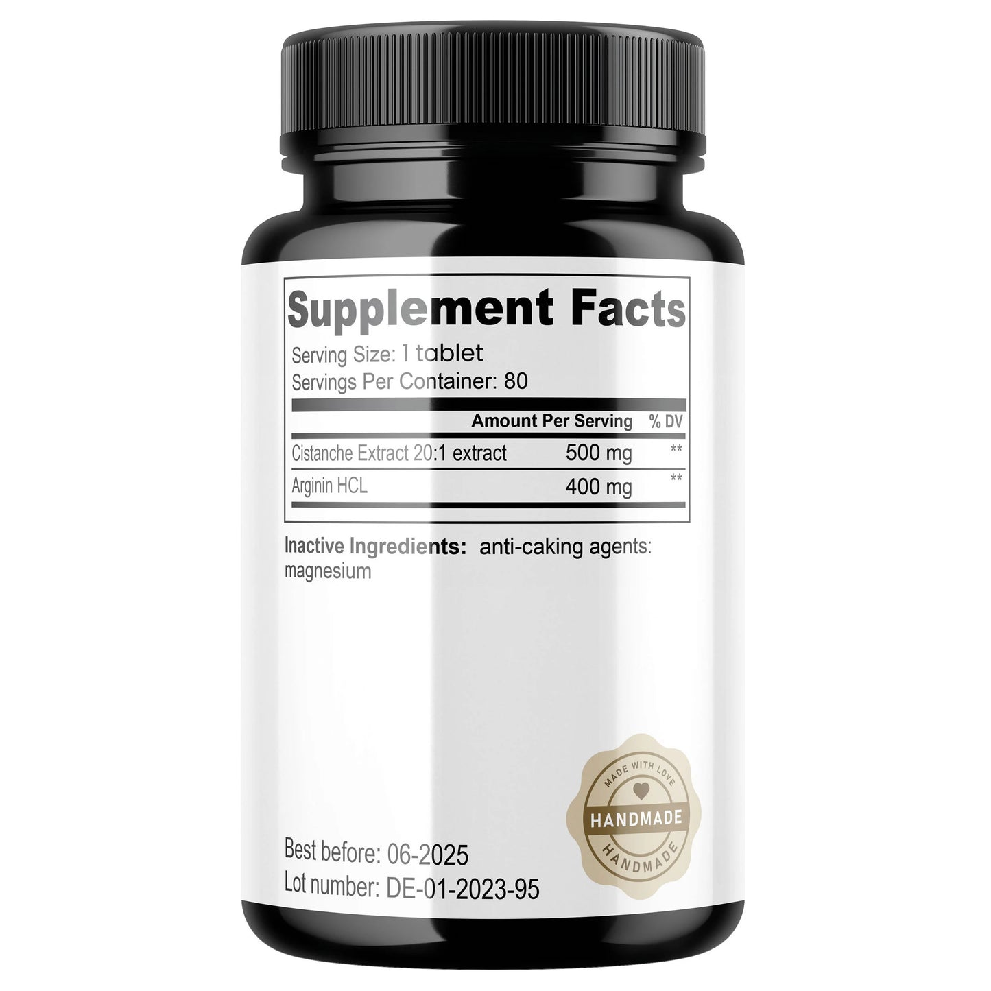 HDS Pharman, Cistanche Tubulosa + Arginin – Vegane Tabletten
