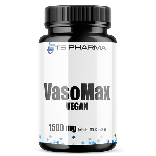 T5 Pharma, VasoMax Vegan – Energieformel für Männer ab 40